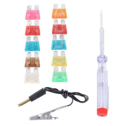 Fuse Set - 10pc Fuse Set - 10 Piece Fuse set + Tester