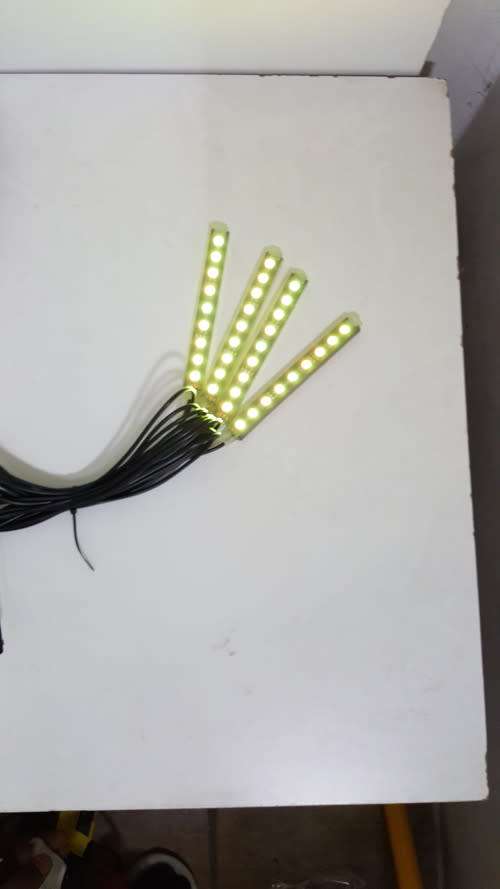 Car Strobe Lights - In Car 4 x 9 LED Strobe Lights With switch and controller