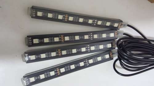 Car Strobe Lights - In Car 4 x 9 LED Strobe Lights With switch and controller