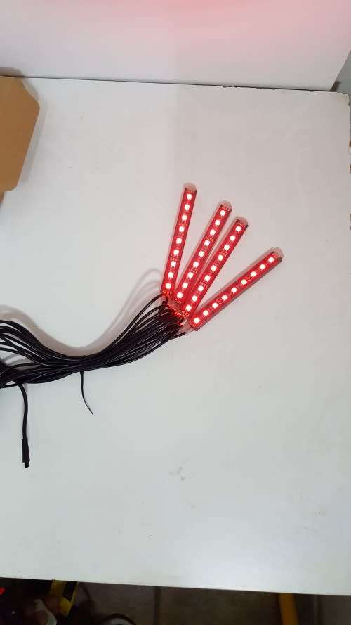 Car Strobe Lights - In Car 4 x 9 LED Strobe Lights With switch and controller