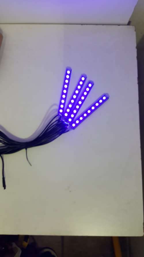 Car Strobe Lights - In Car 4 x 9 LED Strobe Lights With switch and controller