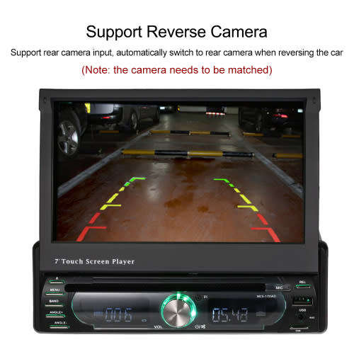 Car Radio - 7" Touch screen In-Dash Media player - 7" Radio with BT/DVD/AUX/USB MP5 player