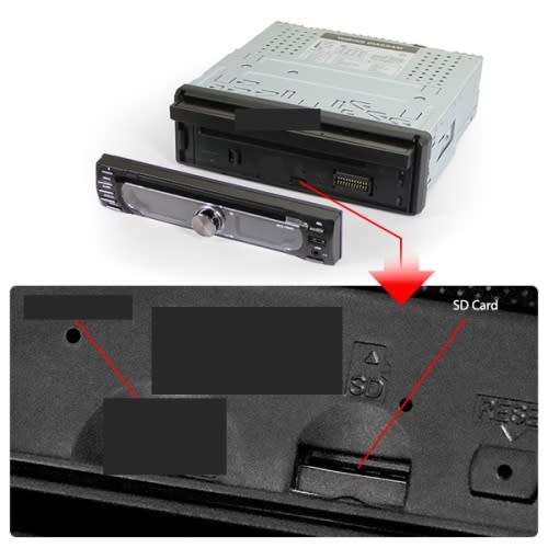 Car Radio - 7" Touch screen In-Dash Media player - 7" Radio with BT/DVD/AUX/USB MP5 player