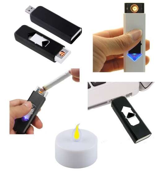Electronic Lighter - Lighter - Cigarette Lighter USB Rechargeable Lighter