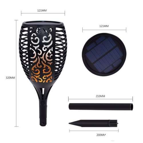 Solar Light - LED Solar Torch Light - Solar Courtyard Light - Parth Light