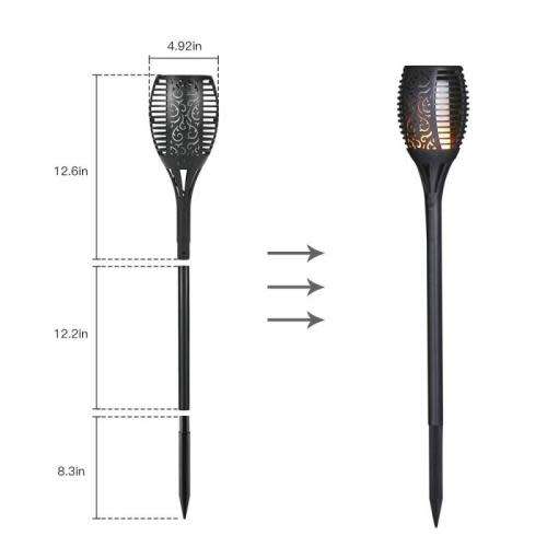 Solar Light - LED Solar Torch Light - Solar Courtyard Light - Parth Light