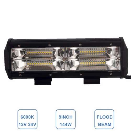 144W 48 LED Bar Light - Hight Brightness New Design 144W 6000K LED Bar Light