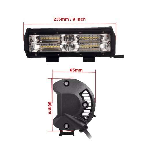 144W 48 LED Bar Light - Hight Brightness New Design 144W 6000K LED Bar Light