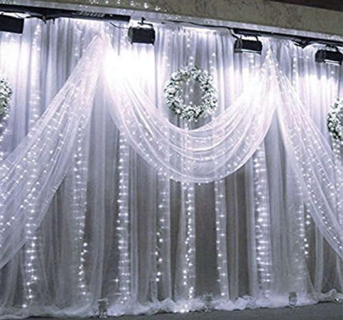 Fairy Curtain - 3m x 3m Fairy Curtain - White or Multi-Color 3m x 3m Fairy Curtain