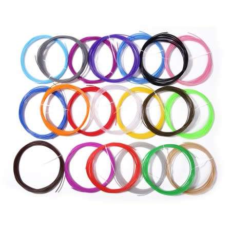 3D Pen Filament - 10m PLA/ABS 3D Pen Filament 20 pack includes Luminous Filament
