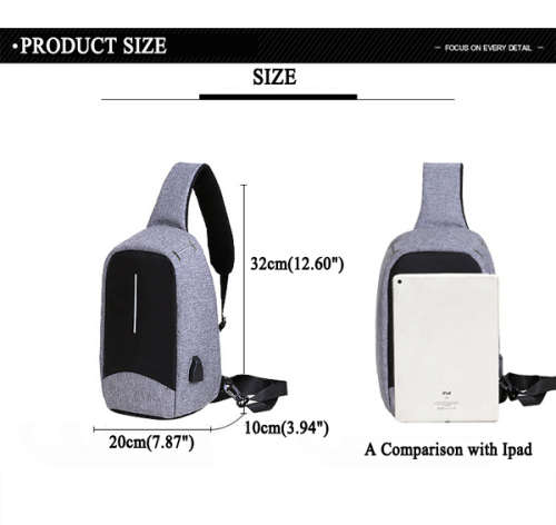 Anti-Theft Bag - 11" Stylish Design Anti-Theft Tablet Safety Bag - 11 inch Anti-Theft Bag(Wholesale)