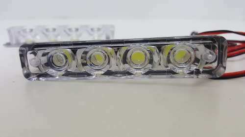 LED Emergency Car Light - LED Flash+Strobe Light - 12V 8 LED Strobe Light White!!