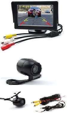 4.3" Rearview Monitor with Camera - Reverse Monitor + Camera - 4.3" LCD Rearview Monitor Kit