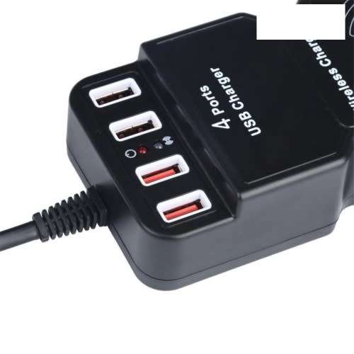 Wireless Charging   &  Multi-function 4Port USB Station