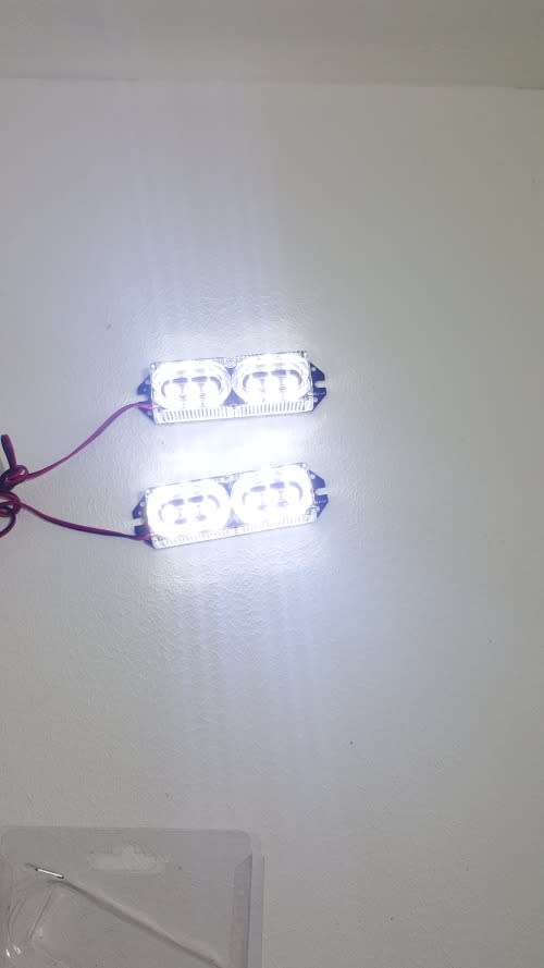 Lights Super Bright 12V   LED Lights Strobe  Warning Lamp Decoration White