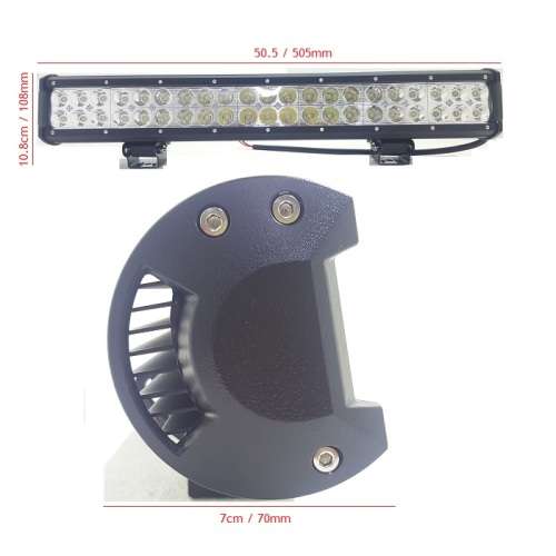126W 42 LED Bar Light - Hight Brightness New Design 126W 6000K LED Bar Light