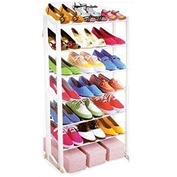 Shoe Rack - 7 Tier Shoe Rack - DIY 7 Tier Shoe Rack - Easy To Assemble 7 Tier Shoe Rack