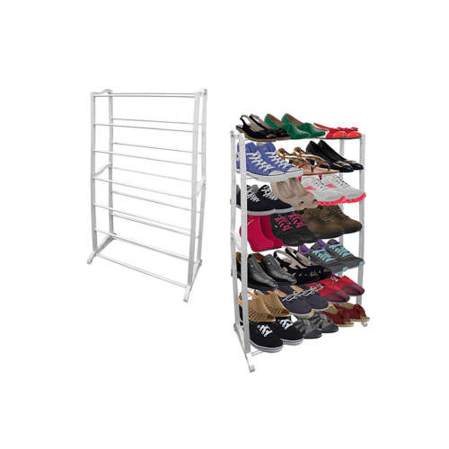 Shoe Rack - 7 Tier Shoe Rack - DIY 7 Tier Shoe Rack - Easy To Assemble 7 Tier Shoe Rack