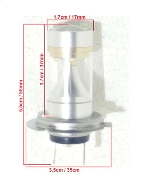 H7 LED Headlight - H7 6 LED Headlight Bulbs - H7 36W 6 LED Headlight Set