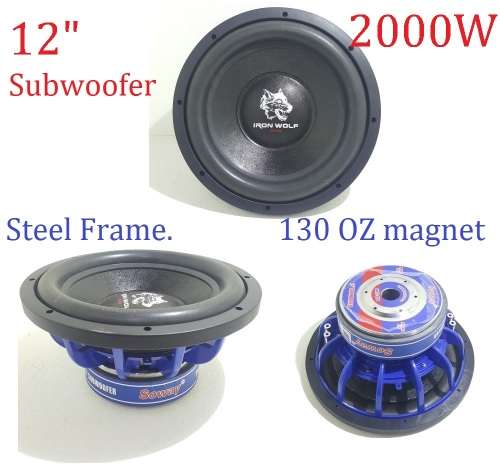 Subwoofer - 12" 2000W Subwoofer - 12" 2000W High powered Subwoofer