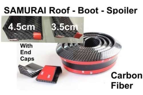 Boot Spoiler - 1.5m Rubber Carbon Look Tail And Glass Spoiler