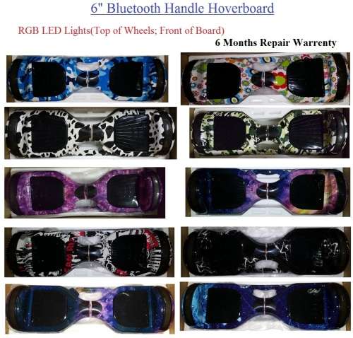 6" Bluetooth Hoverboard - Hoverboard Multiple Colours available(See Images)