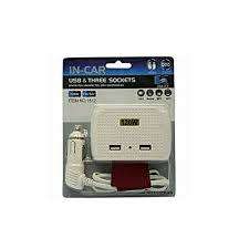 IN CAR USB And Three sockects 120W
