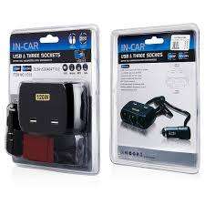 IN CAR USB And Three sockects 120W