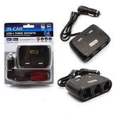 IN CAR USB And Three sockects 120W