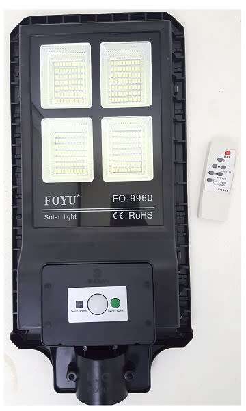 60W Solar Light - Solar 60W LED Street Light + Remote - 60W LED Solar Light with Remote