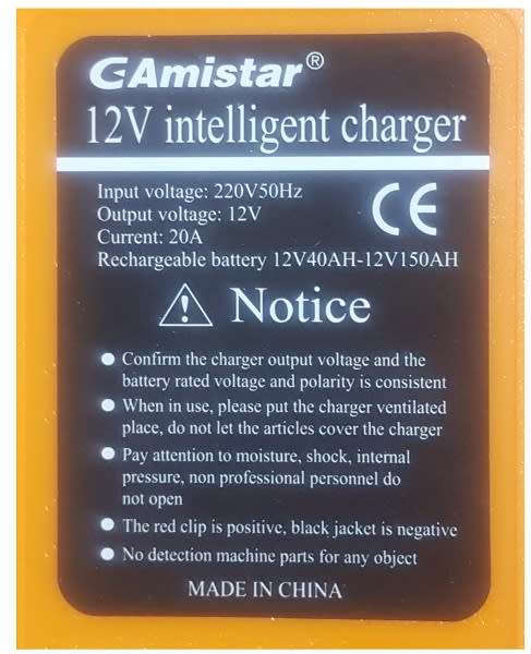 Battery Charger - 12V 20A Pulse Battery Charger - G-Amistar 12V 20A Pulse Battery Charger