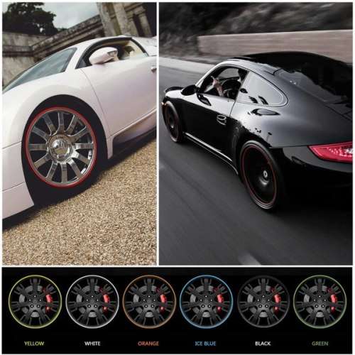 Wheel Protector - Rim Lip Stripe Kit - Colour lip Guard