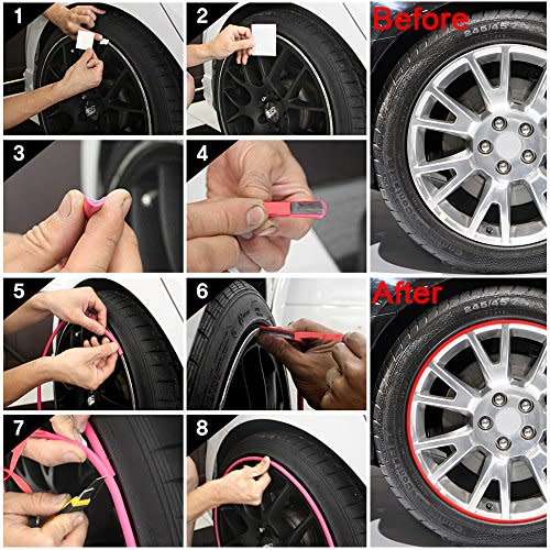 Wheel Protector - Rim Lip Stripe Kit - Colour lip Guard