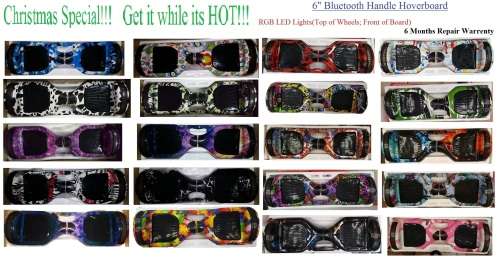 Christmas & New Year Special!!! 6" Bluetooth Hoverboard multiple Colours available(See Images)
