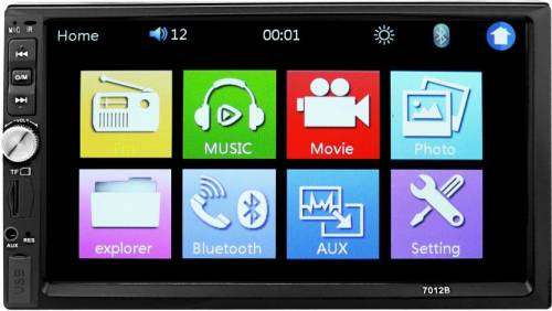 Car Radio - 7" Double Din Touch screen BT/USB/SD/AUX/MP3 Media player