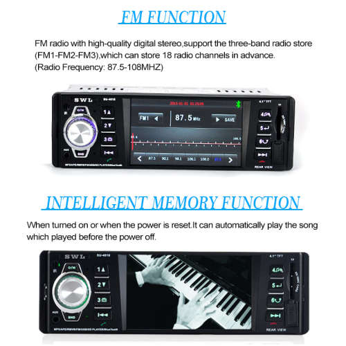 Car Radio - Car  Media Player 3.9"TFT Screen USB, MP5, FM Bluetooth & Aux