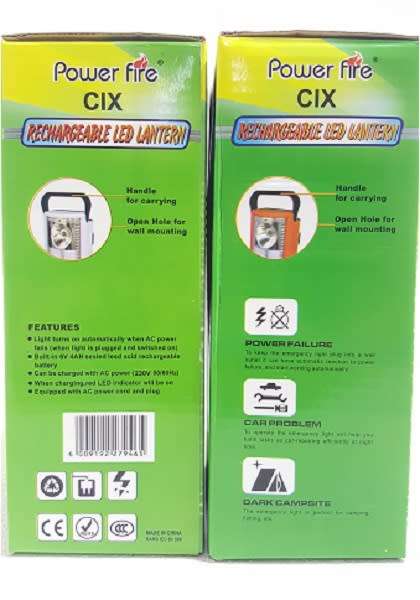 Rechargeable Lamp - Portable Rechargeable Emergency Lamp - 3 LED Lamp