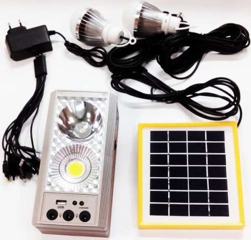 Solar Light Kit -  Outdoor Solar Lighting System - 2 Bulb LED Solar Light Kit