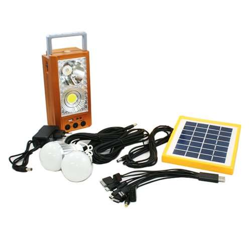 Solar Light Kit -  Outdoor Solar Lighting System - 2 Bulb LED Solar Light Kit