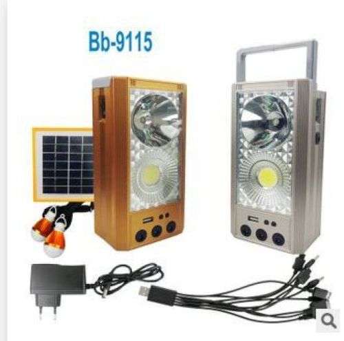Solar Light Kit -  Outdoor Solar Lighting System - 2 Bulb LED Solar Light Kit