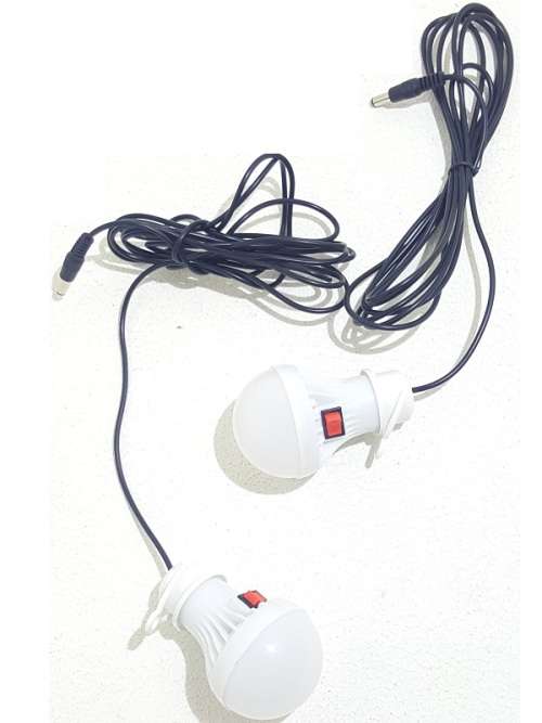 Solar Light Kit -  Outdoor Solar Lighting System - 2 Bulb LED Solar Light Kit