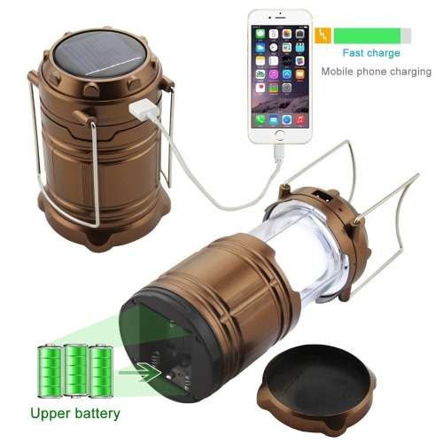 Rechargeable Lamp - Portable Rechargeable Lamp - 6 LED Solar Lamp