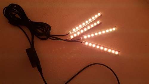 Car Interior Lights - 4x9 LED Car Atmosphere Interior Lights with Music setting(Wholesale/Bulk)