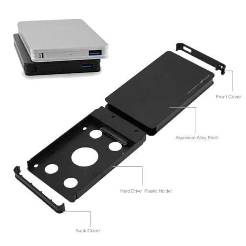 2.5" Hard Drive Enclosure/Case - USB 3.0 SATA Hard Drive Enclosure - SATA I/II/III HDD/SSD case