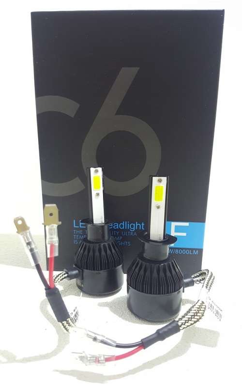 LED Headlight Kit - C6 H1 55W 2cord LED Head Light Kit - H1 2cord 12V~24V LED Headlights