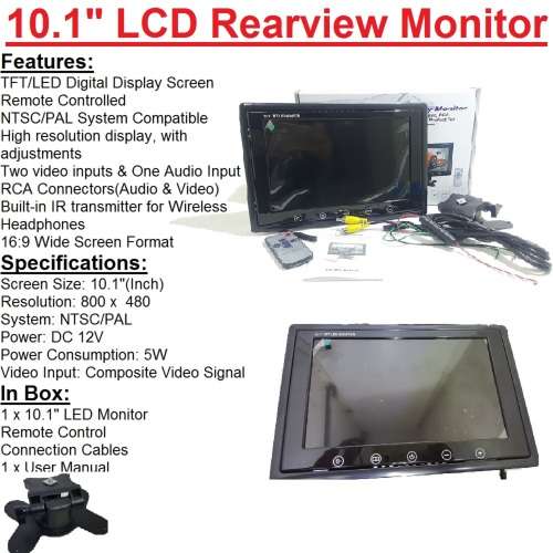 10.1" Rearview Monitor + Reverse Camera Special!!! Display Monitor with Reverse Camera