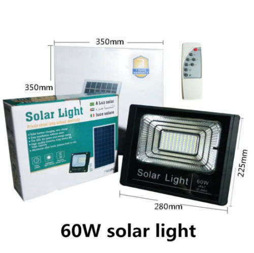 60W Solar Light - LED 60W Solar Floodlight - Solar Light 60W