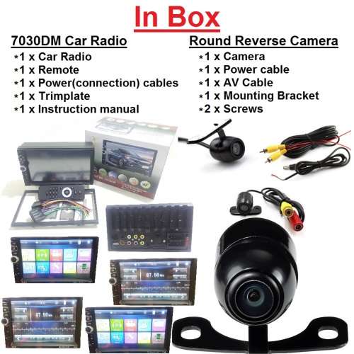 Car Radio + Reverse Camera Special!!! 7" Double Din Touch screen Car Radio