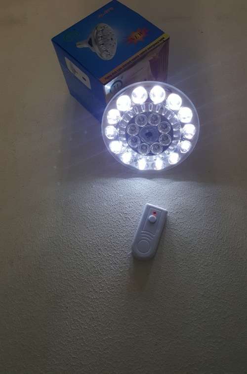 LED Light Bulb - Energy Saving Bulb - Disc Type Remote Controlled LED Emergency Bulb