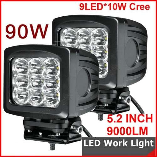 90W LED Spotlight Special!!! 5.2" 90W 9 LED Spotlight Set - 90W 5.2" Heavy Duty Spot Light Set
